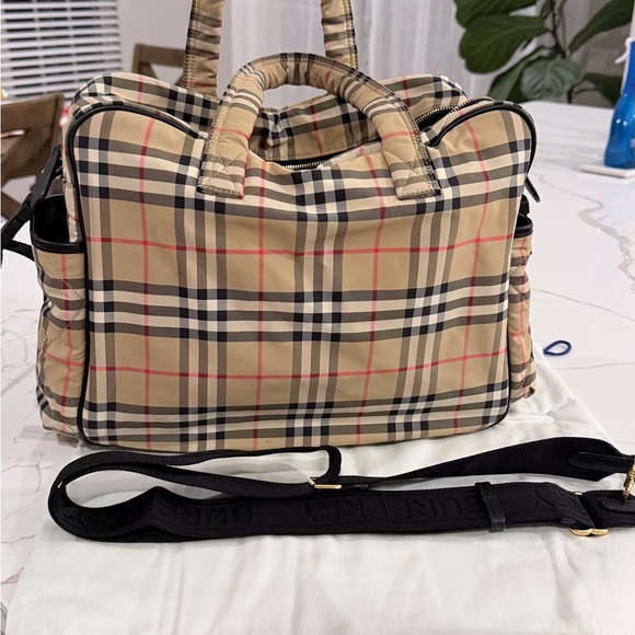 Burberry Beige and Black Check Baby Bag - Picture 6 of 6